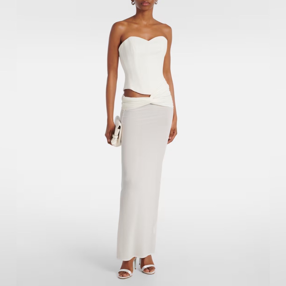White Strapless Maxi (Season Sale❣️)